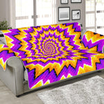 Spiral Expansion Moving Optical Illusion Sofa Protector