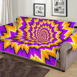 Spiral Expansion Moving Optical Illusion Sofa Protector