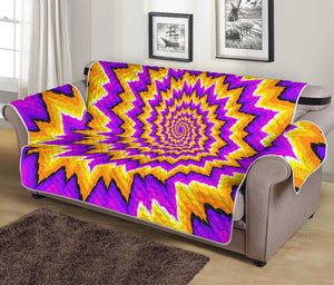 Spiral Expansion Moving Optical Illusion Sofa Protector