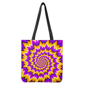 Spiral Expansion Moving Optical Illusion Tote Bag