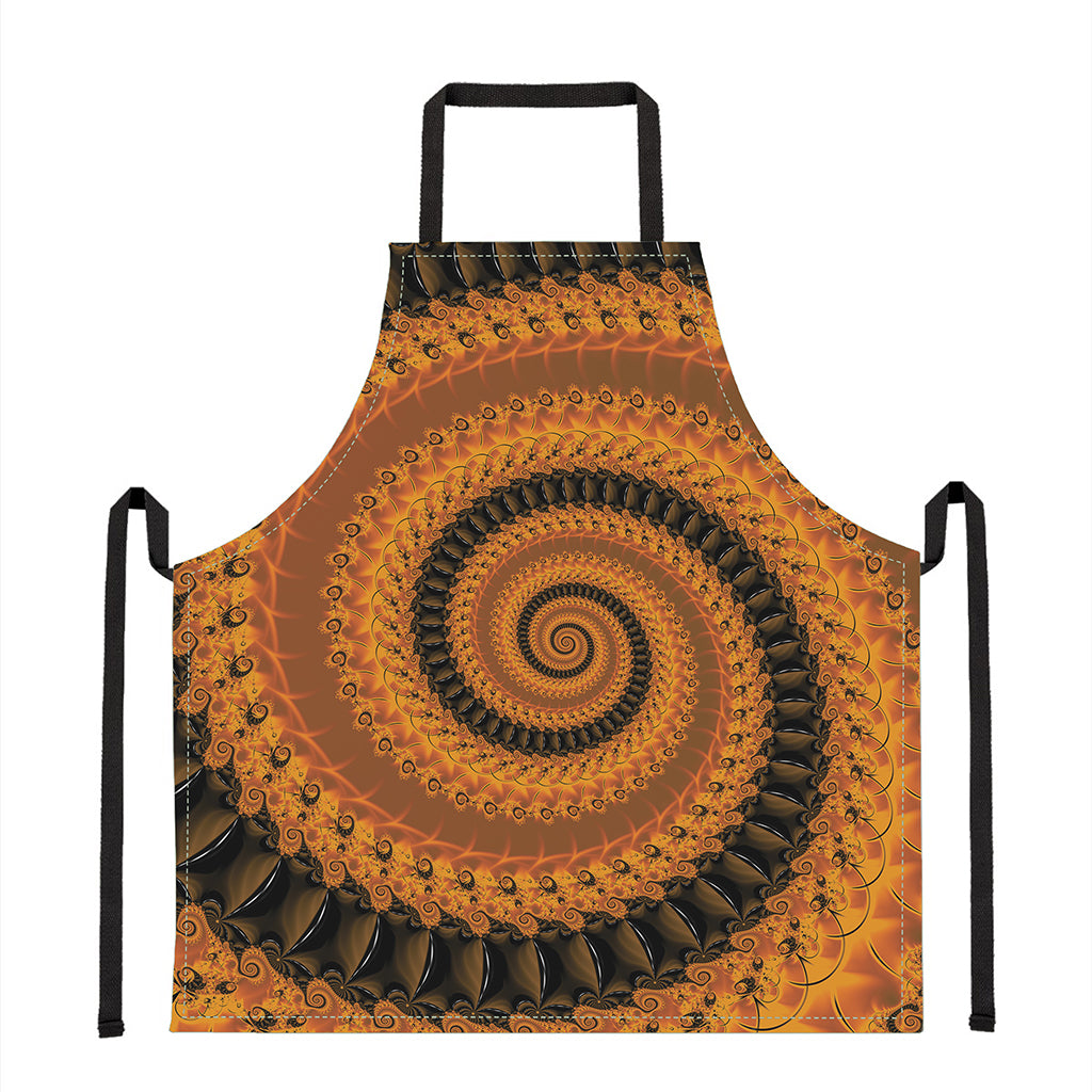 Spiral Fractal Print Apron