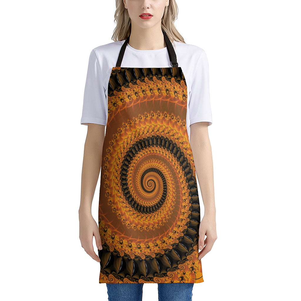 Spiral Fractal Print Apron