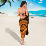 Spiral Fractal Print Beach Sarong Wrap