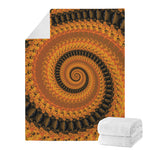 Spiral Fractal Print Blanket