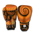 Spiral Fractal Print Boxing Gloves