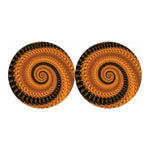 Spiral Fractal Print Car Coasters