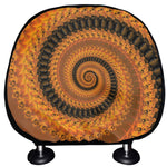 Spiral Fractal Print Car Headrest Covers