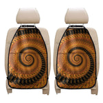 Spiral Fractal Print Car Seat Organizers