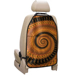 Spiral Fractal Print Car Seat Organizers