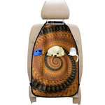 Spiral Fractal Print Car Seat Organizers