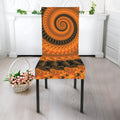 Spiral Fractal Print Dining Chair Slipcover