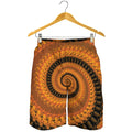 Spiral Fractal Print Men's Shorts