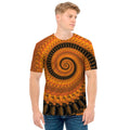 Spiral Fractal Print Men's T-Shirt
