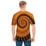 Spiral Fractal Print Men's T-Shirt