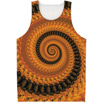 Spiral Fractal Print Men's Tank Top
