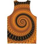 Spiral Fractal Print Men's Tank Top