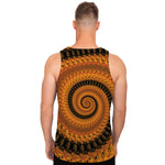 Spiral Fractal Print Men's Tank Top