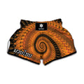 Spiral Fractal Print Muay Thai Boxing Shorts