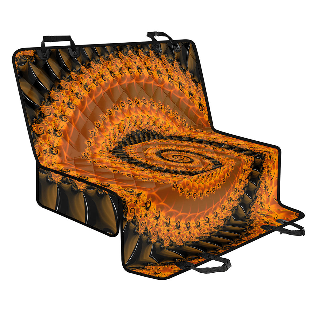 Spiral Fractal Print Pet Car Back Seat Cover