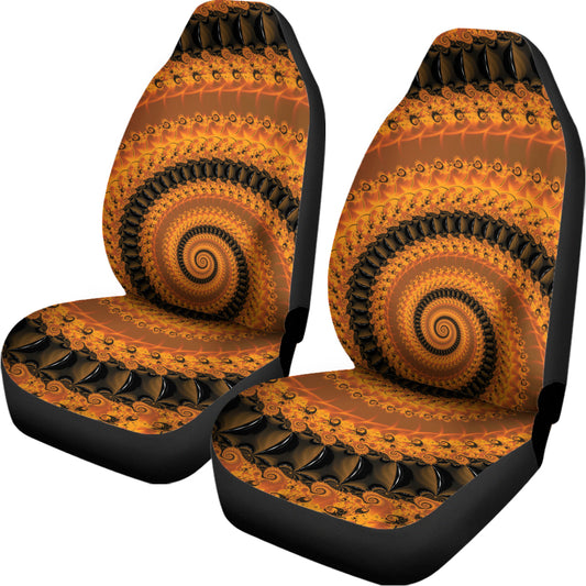 Spiral Fractal Print Universal Fit Car Seat Covers