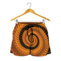 Spiral Fractal Print Women's Shorts