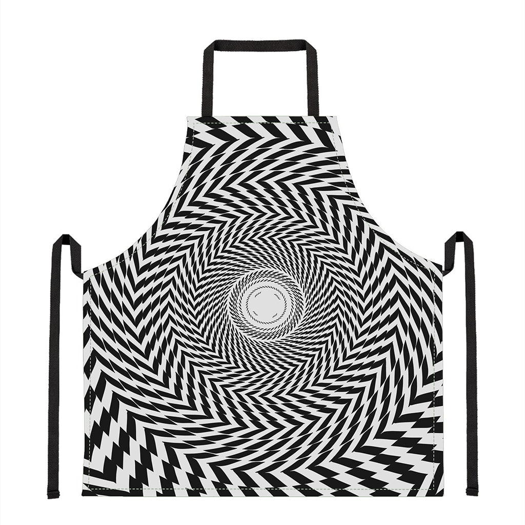 Spiral Illusory Motion Print Apron