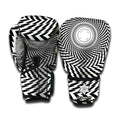 Spiral Illusory Motion Print Boxing Gloves