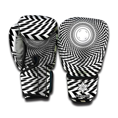 Spiral Illusory Motion Print Boxing Gloves