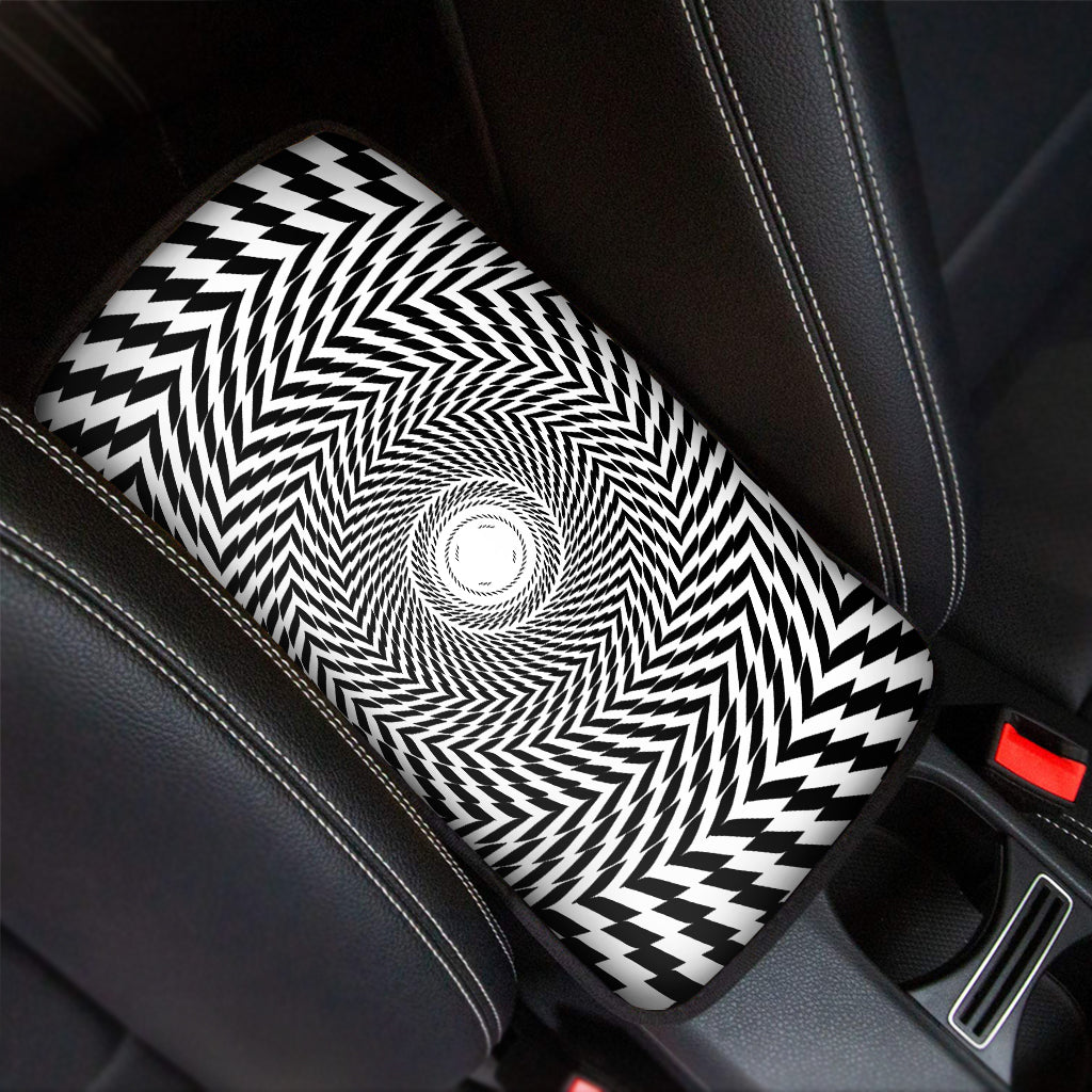 Spiral Illusory Motion Print Car Center Console Cover