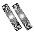 Spiral Illusory Motion Print Car Seat Belt Covers