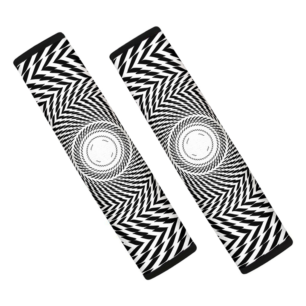 Spiral Illusory Motion Print Car Seat Belt Covers