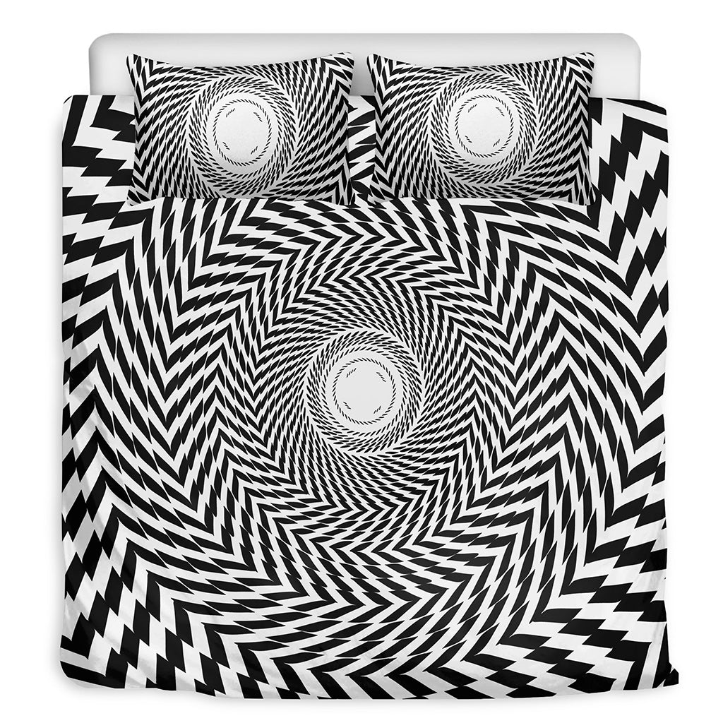 Spiral Illusory Motion Print Duvet Cover Bedding Set