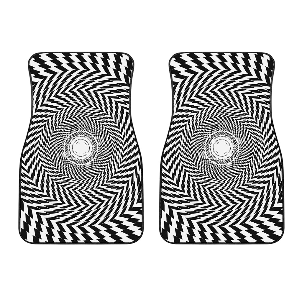 Spiral Illusory Motion Print Front Car Floor Mats