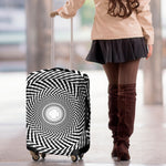 Spiral Illusory Motion Print Luggage Cover