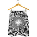 Spiral Illusory Motion Print Men's Shorts