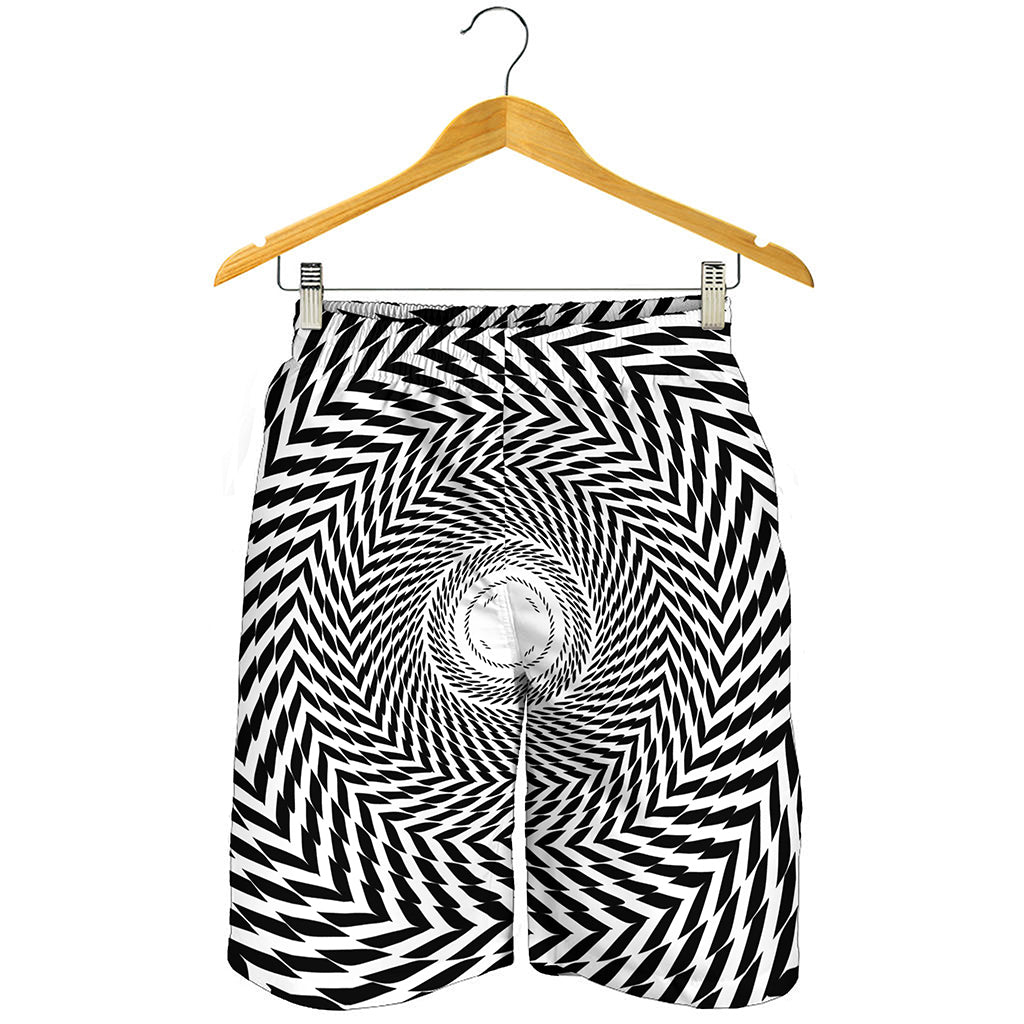 Spiral Illusory Motion Print Men's Shorts