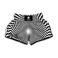 Spiral Illusory Motion Print Muay Thai Boxing Shorts