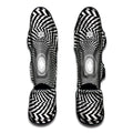 Spiral Illusory Motion Print Muay Thai Shin Guards