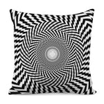 Spiral Illusory Motion Print Pillow Cover