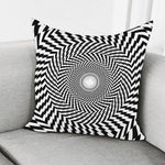 Spiral Illusory Motion Print Pillow Cover