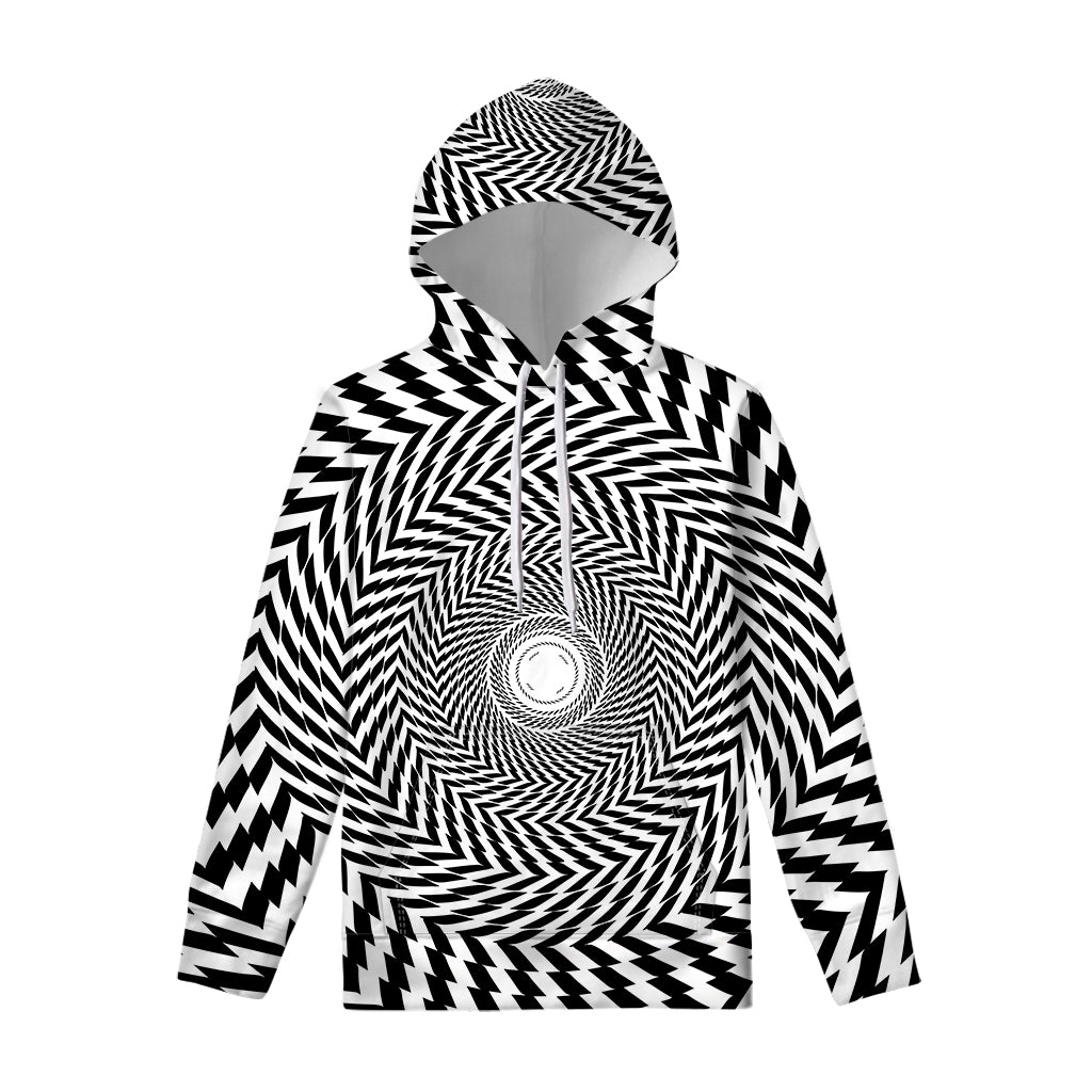 Spiral Illusory Motion Print Pullover Hoodie