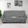 Spiral Illusory Motion Print Sofa Cover