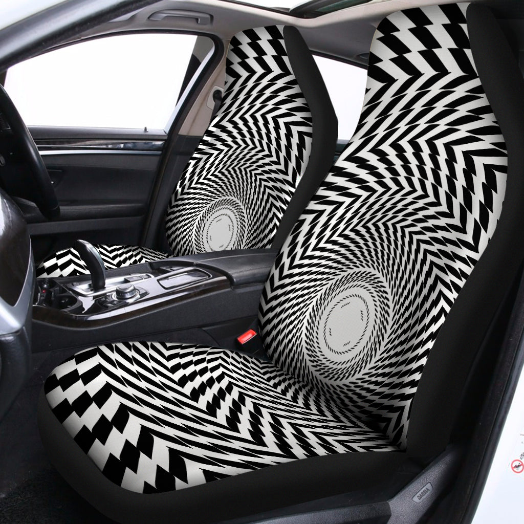 Spiral Illusory Motion Print Universal Fit Car Seat Covers