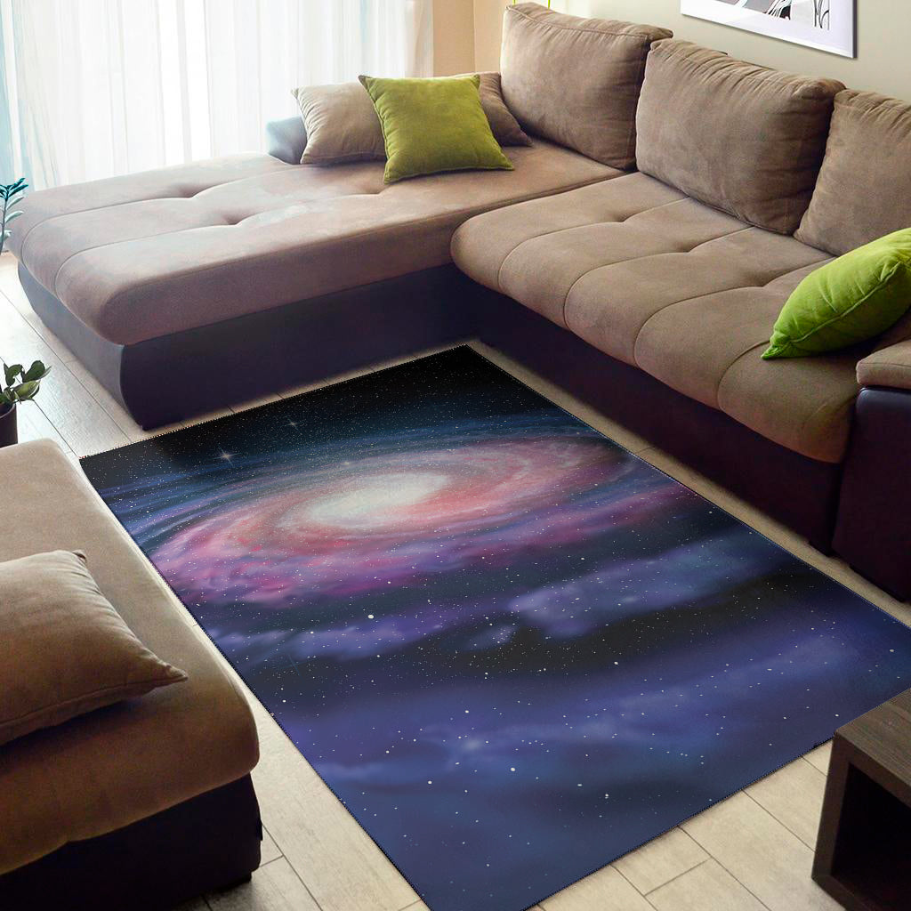 Spiral Milky Way Print Area Rug