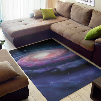 Spiral Milky Way Print Area Rug