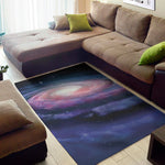 Spiral Milky Way Print Area Rug