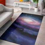 Spiral Milky Way Print Area Rug