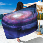 Spiral Milky Way Print Beach Sarong Wrap