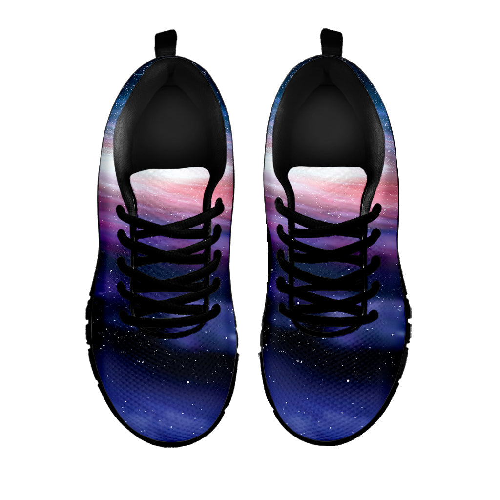 Spiral Milky Way Print Black Sneakers