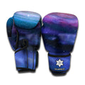 Spiral Milky Way Print Boxing Gloves